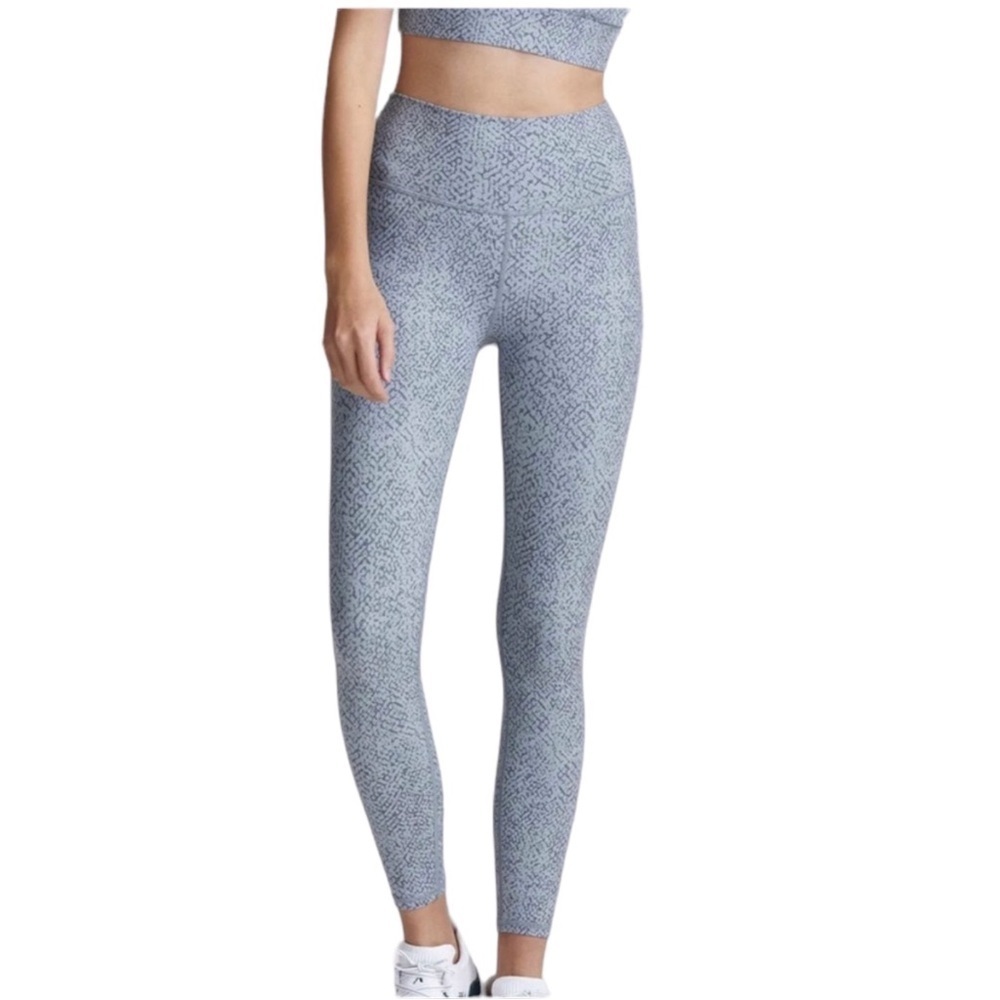 VARLEY Gray Snake Print Century 2.0 High-Rise 7/8 Length Leggings Size XXS